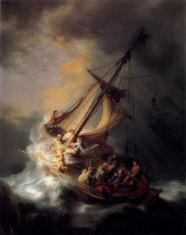 Jesus Stills the Storm Rembrandt